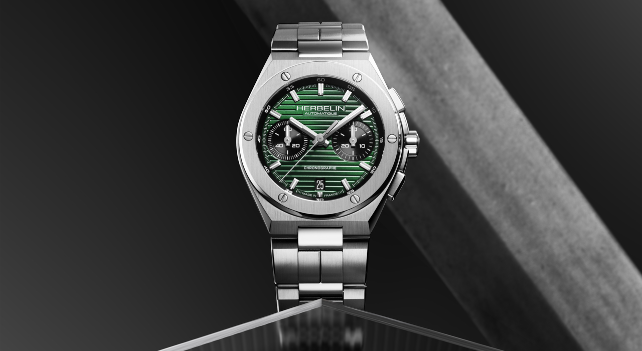 Herbelin’s Cap Camarat line extended with British Racing Green automatic chronograph