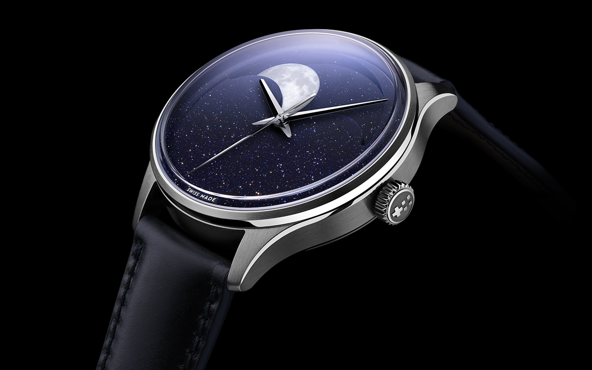 New moon rises over Christopher Ward C1 Moonphase