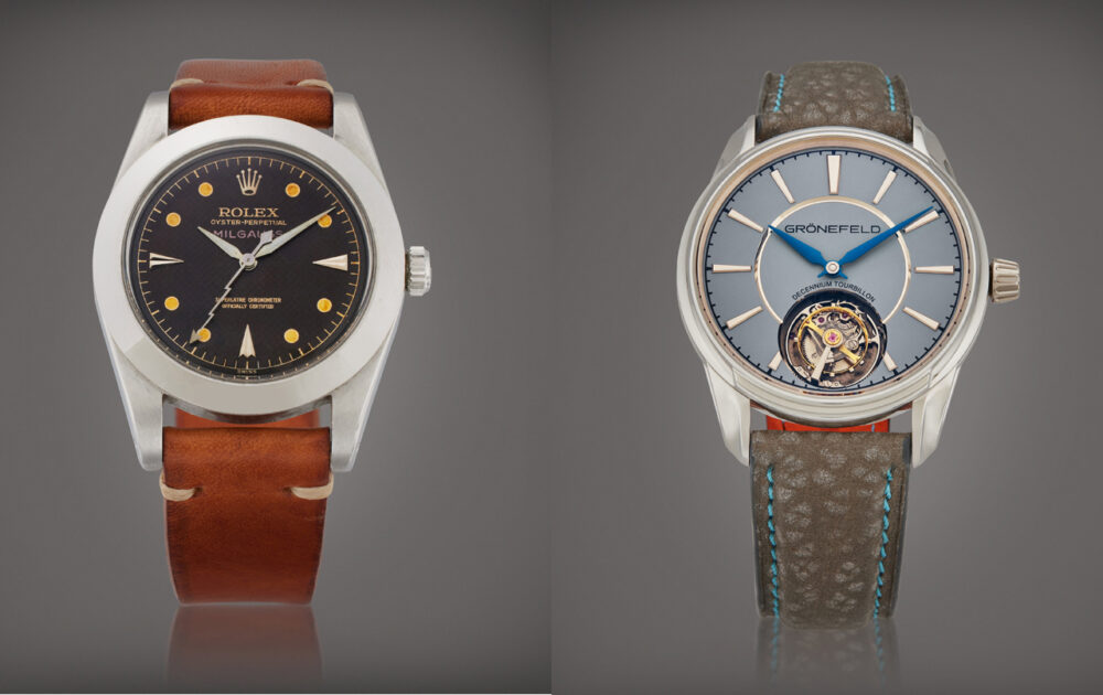Vintage Rolex watches compete with modern independent masterpieces at New York auction