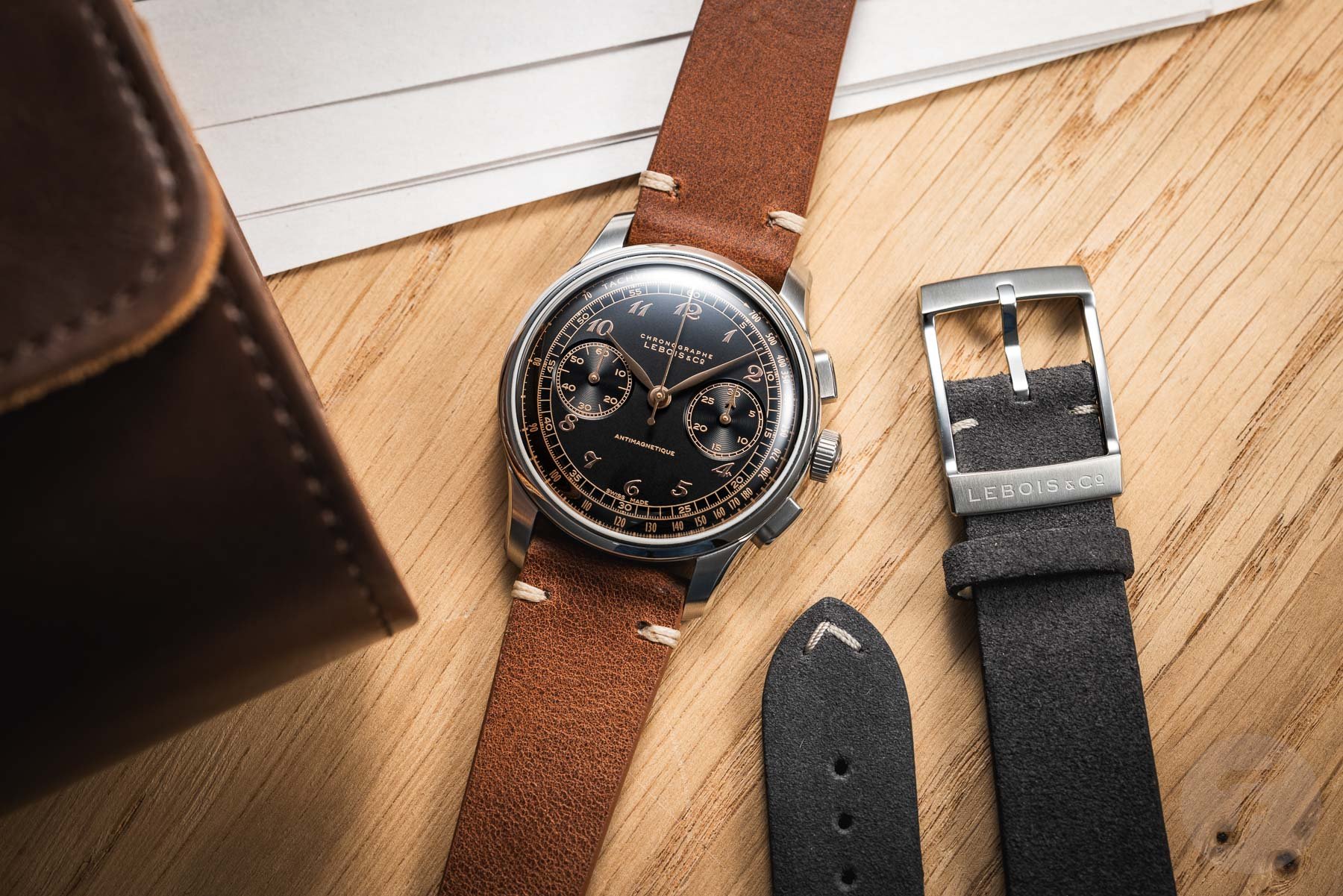 Hands-On With The Lebois & Co Heritage Chronograph With A New Black And Rose Gold Dial