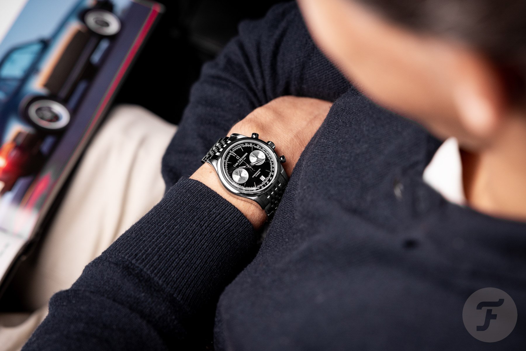 Hands-On With The Carl F. Bucherer Manero Flyback — A Shiny 40mm Reverse Panda