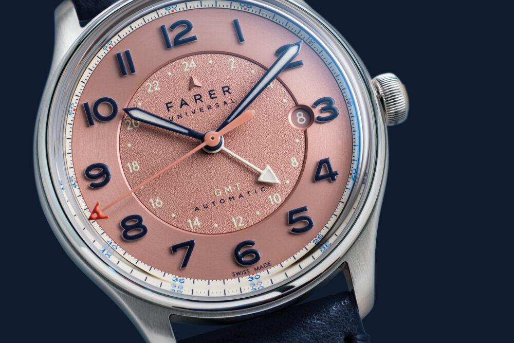 Farer makes copper-dialled GMT with glowing numerals