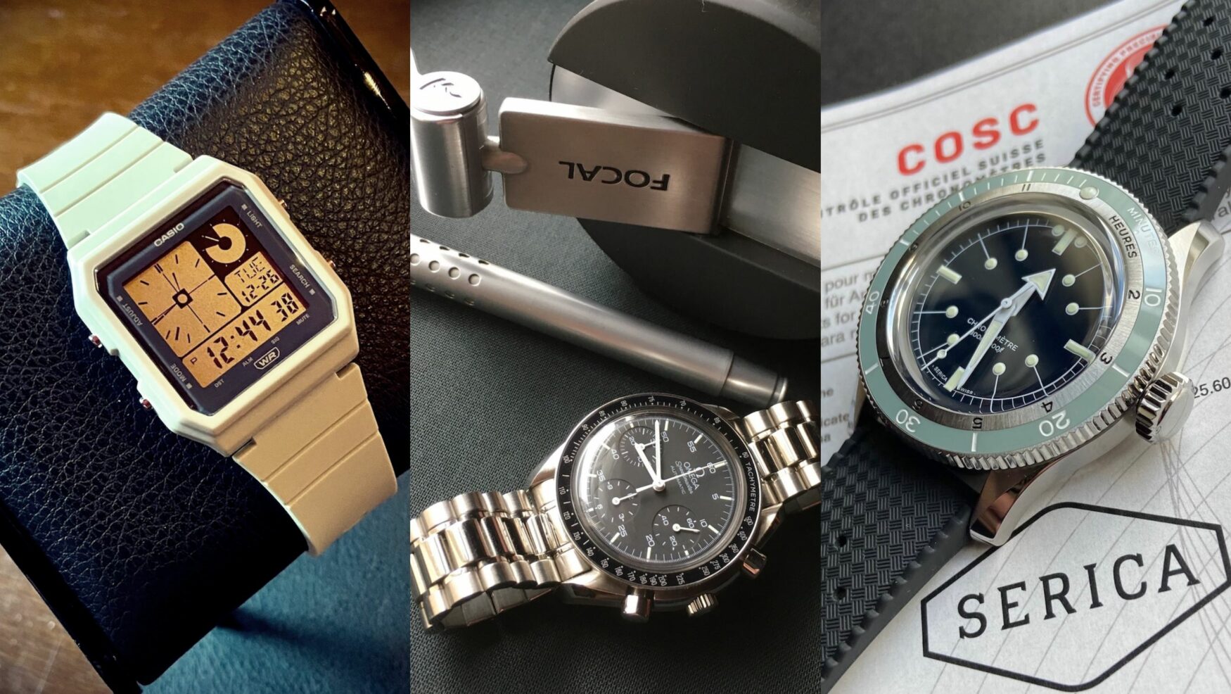 The three watches D.C. wore most in 2023 – Omega, Casio, Serica