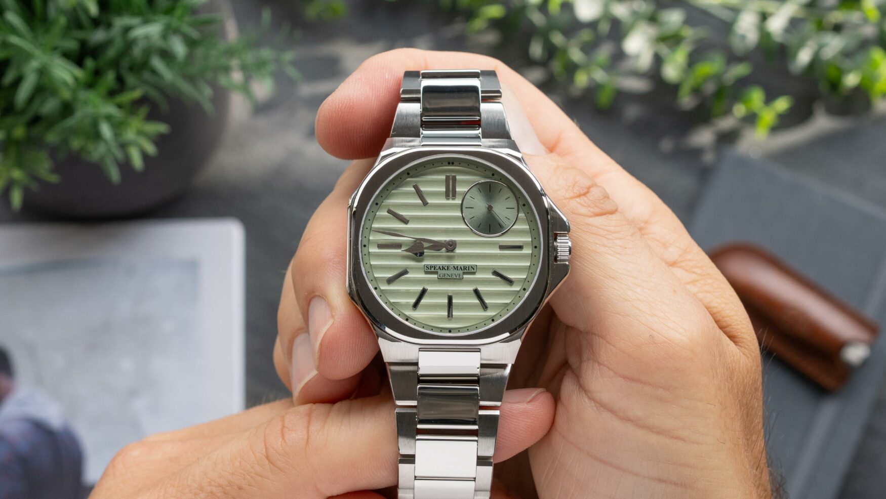 The Speake-Marin Ripples Metallic Green is an oasis on the wrist for the well-heeled urbanite