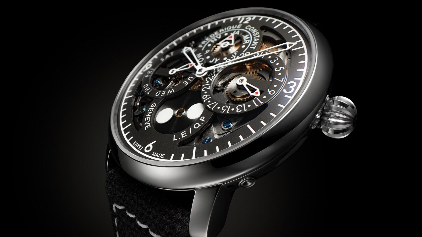 Frederique Constant’s Slimline Perpetual Calendar Manufacture is back in smoky grey