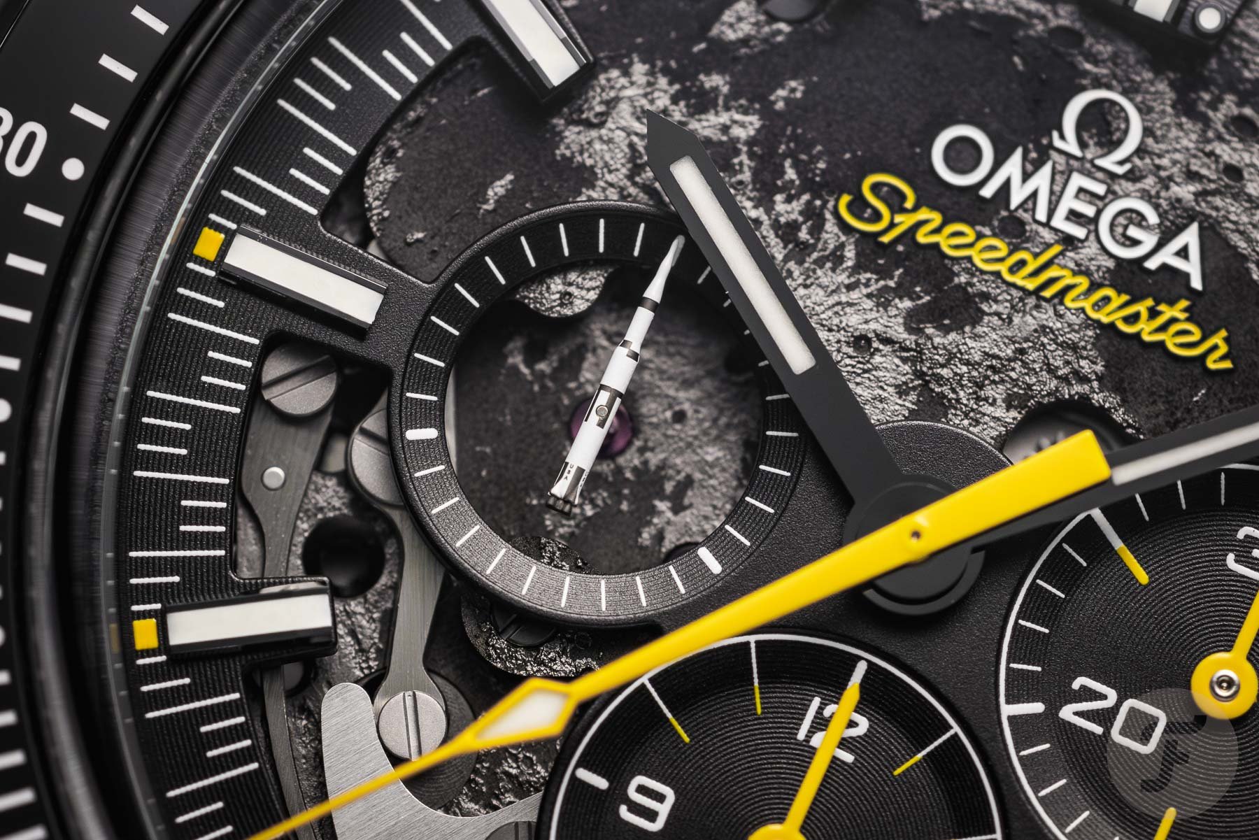 Introducing: The New Omega Speedmaster Dark Side Of The Moon Apollo 8 — Featuring The Saturn V Rocket
