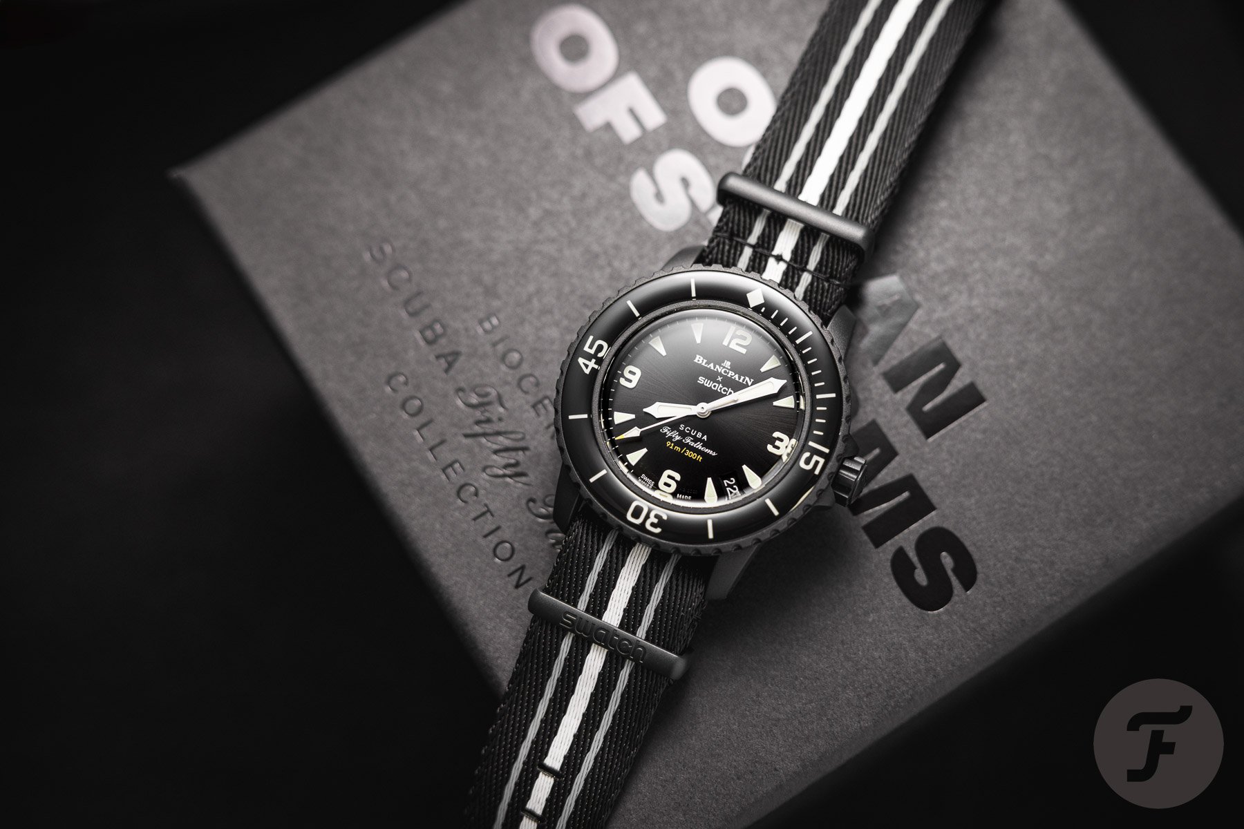 Hands-On With The New Blancpain × Swatch Bioceramic Scuba Fifty Fathoms Ocean Of Storms
