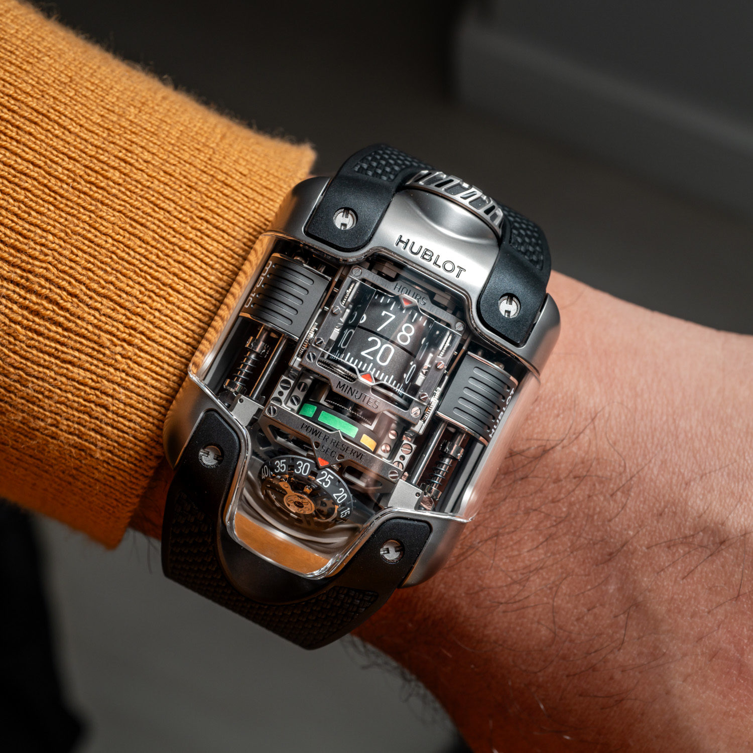 Hands-On Hublot MP-10 Tourbillon Weight Energy System Titanium
