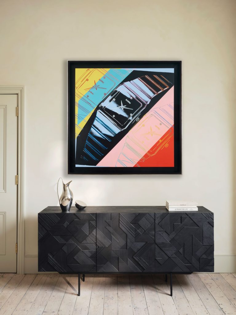 Rado Anatom Canvas Painted By Andy Warhol On Exhibit In London