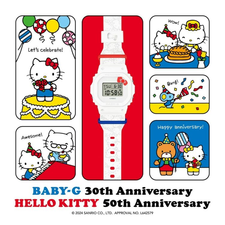 Casio Baby-G celebrates 50 years of Hello Kitty