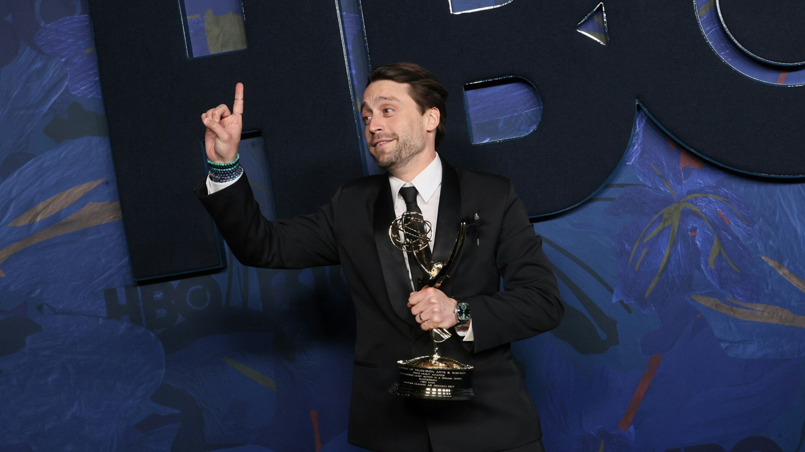 Watch Spotting: Kieran Culkin Wearing An IWC Portugieser As He Flexes His New Emmy Award