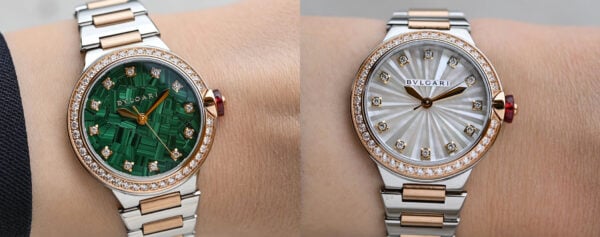 First Look – The New Bulgari Lucea Models With Mother-of-Pearl and Malachite Dials