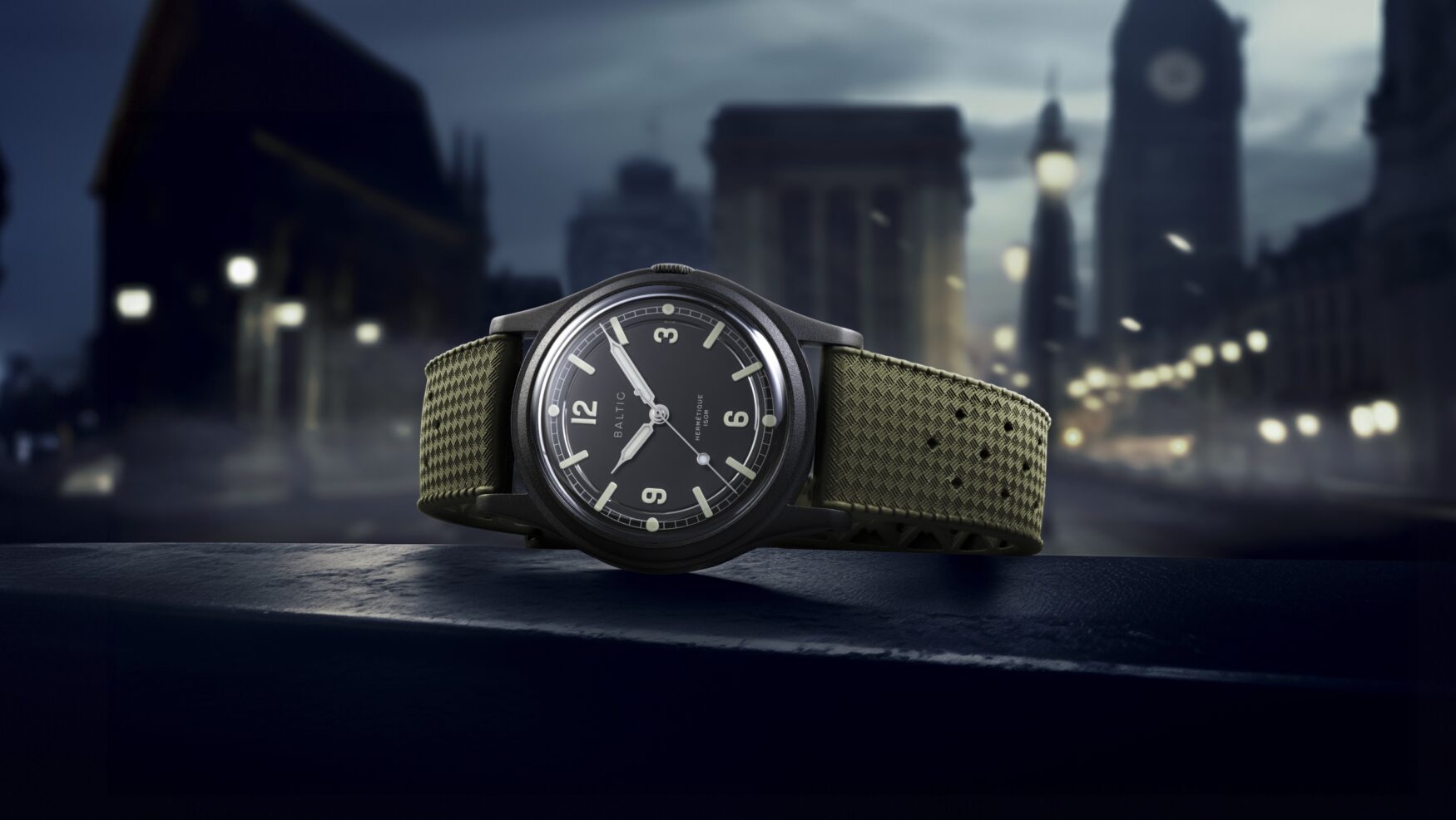 Baltic x Time+Tide Hermétique Night Mode: a field watch for your field of dreams