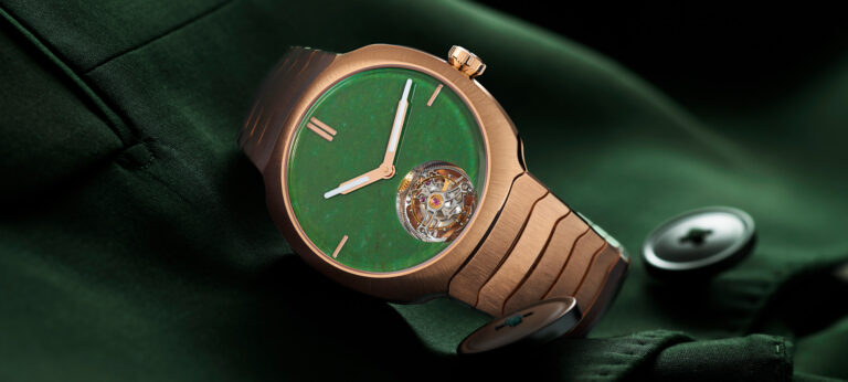 New Release: H. Moser & Cie. Streamliner Tourbillon Concept Wyoming Jade Watch
