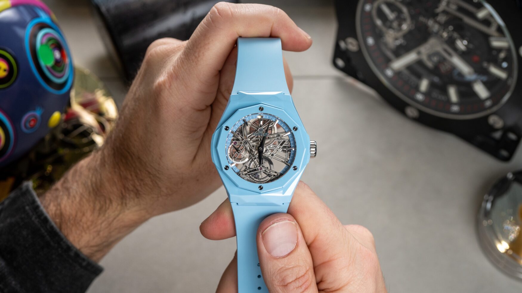 The Hublot Orlinski Tourbillon is edgy and soft, all at the same time