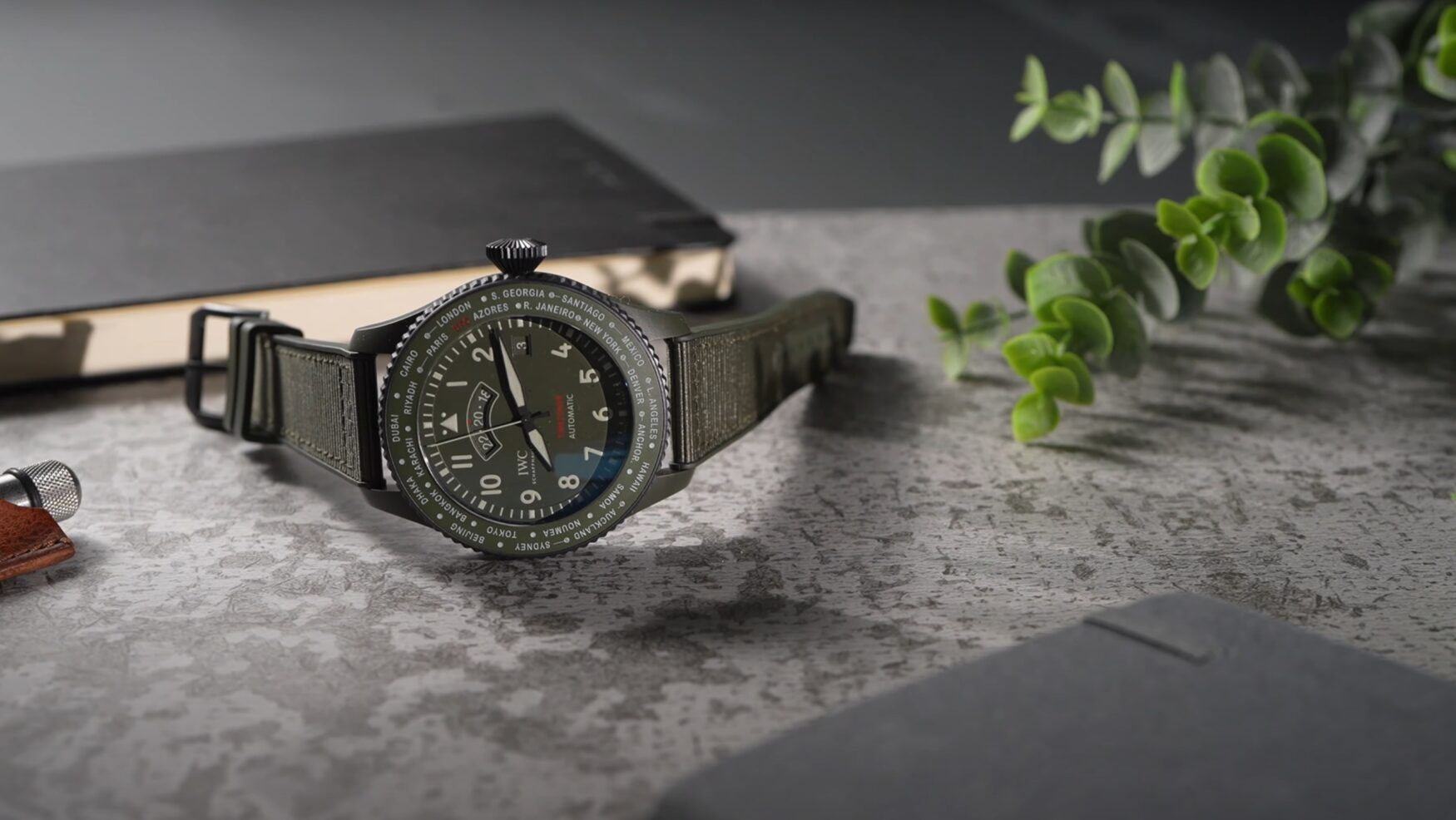 The IWC Pilot’s Watch Timezoner TOP GUN Woodland adds tasteful colour to the brand’s most underrated complication
