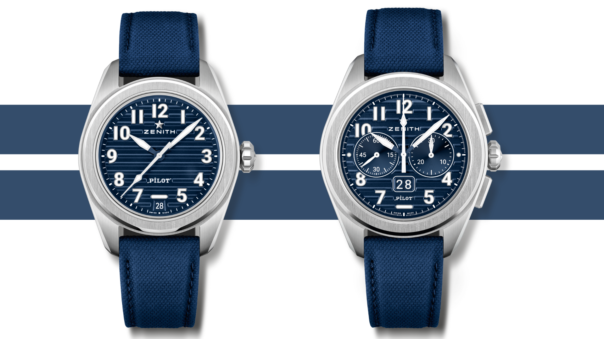 Introducing: Zenith Adds To Its New Pilot Collection With A Fresh Blue Dial
