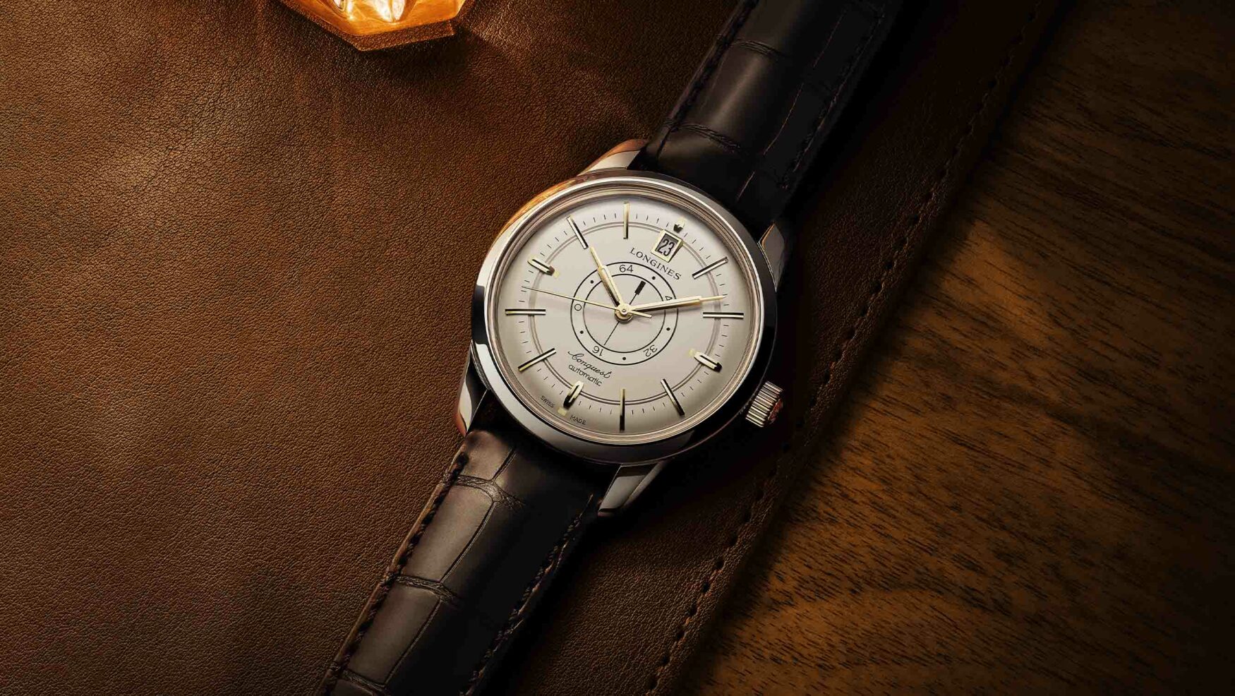 The Longines Conquest Heritage Central Power Reserve is a recreation of a rare 1959 release