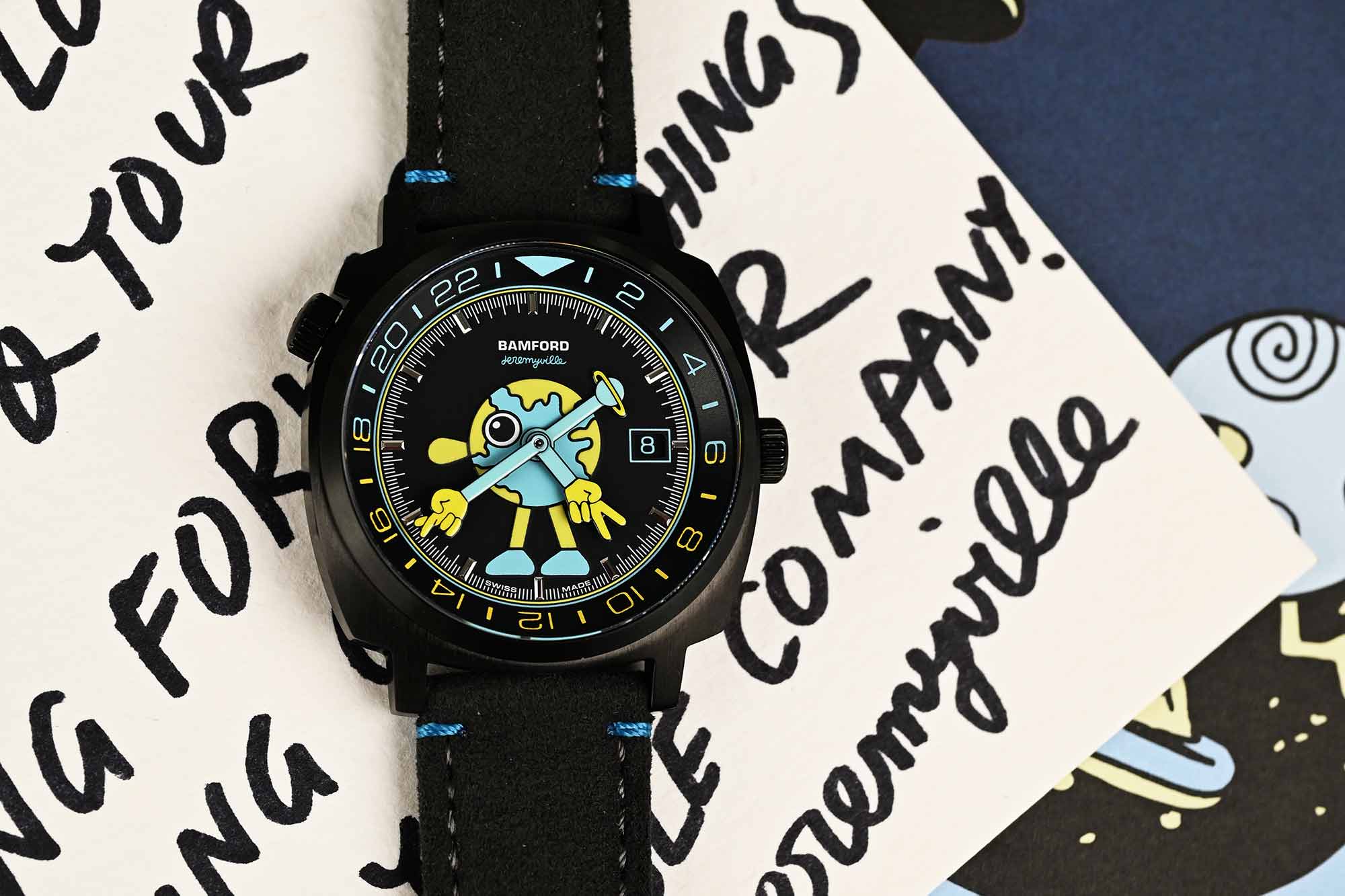 Bamford and Artist Jeremyville Start the New Year with a Limited Edition GMT Carrying a Positive Message