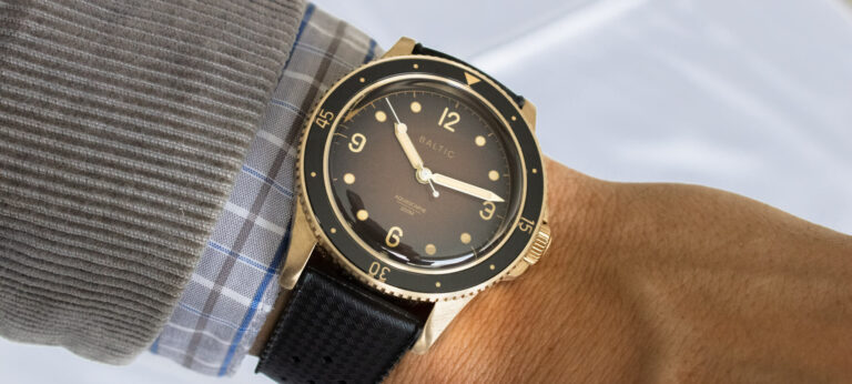 Hands-On: Baltic Aquascaphe Bronze Brown Watch
