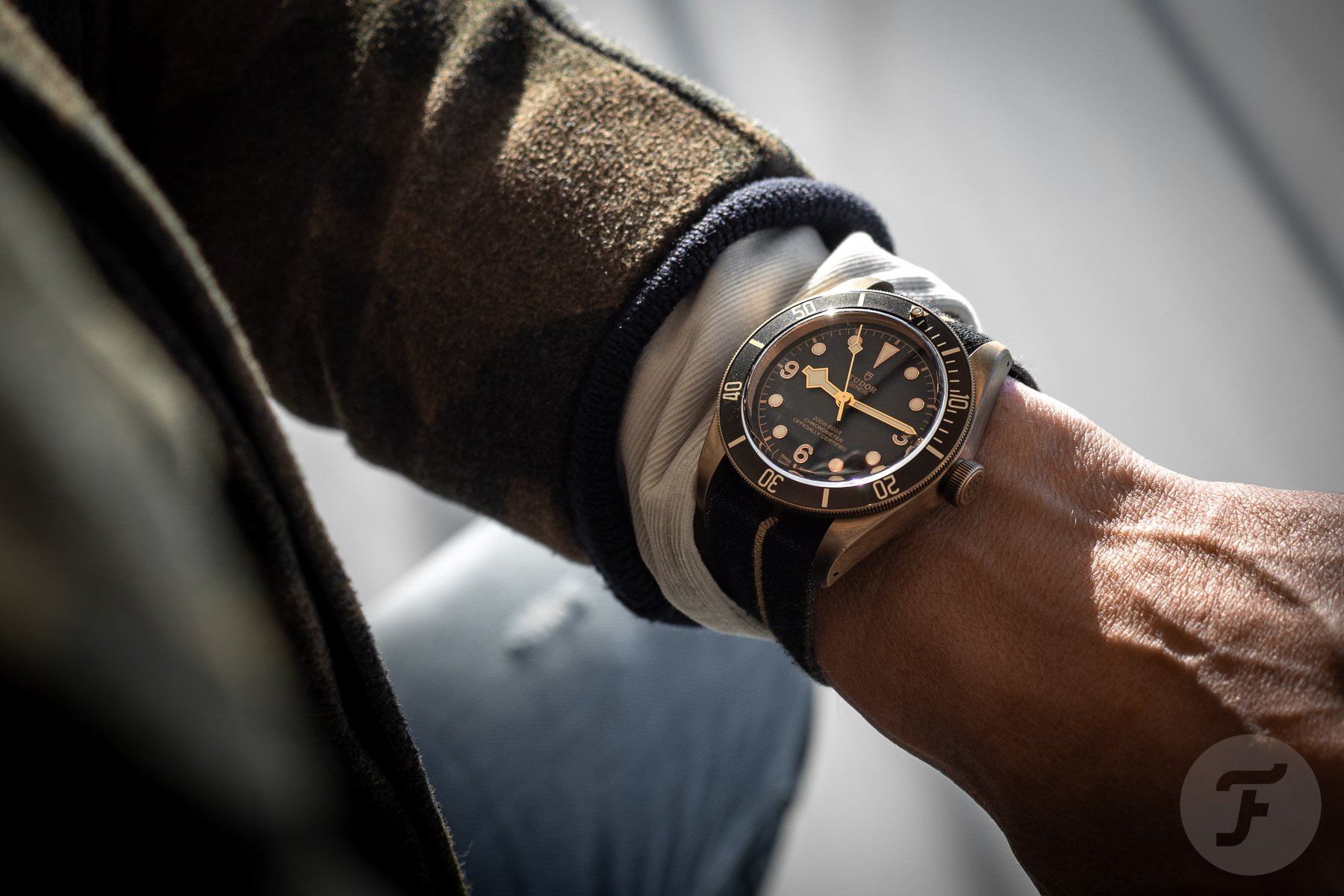 Blending In This Monday Morning With The Tudor Black Bay Bronze In Slate Gray