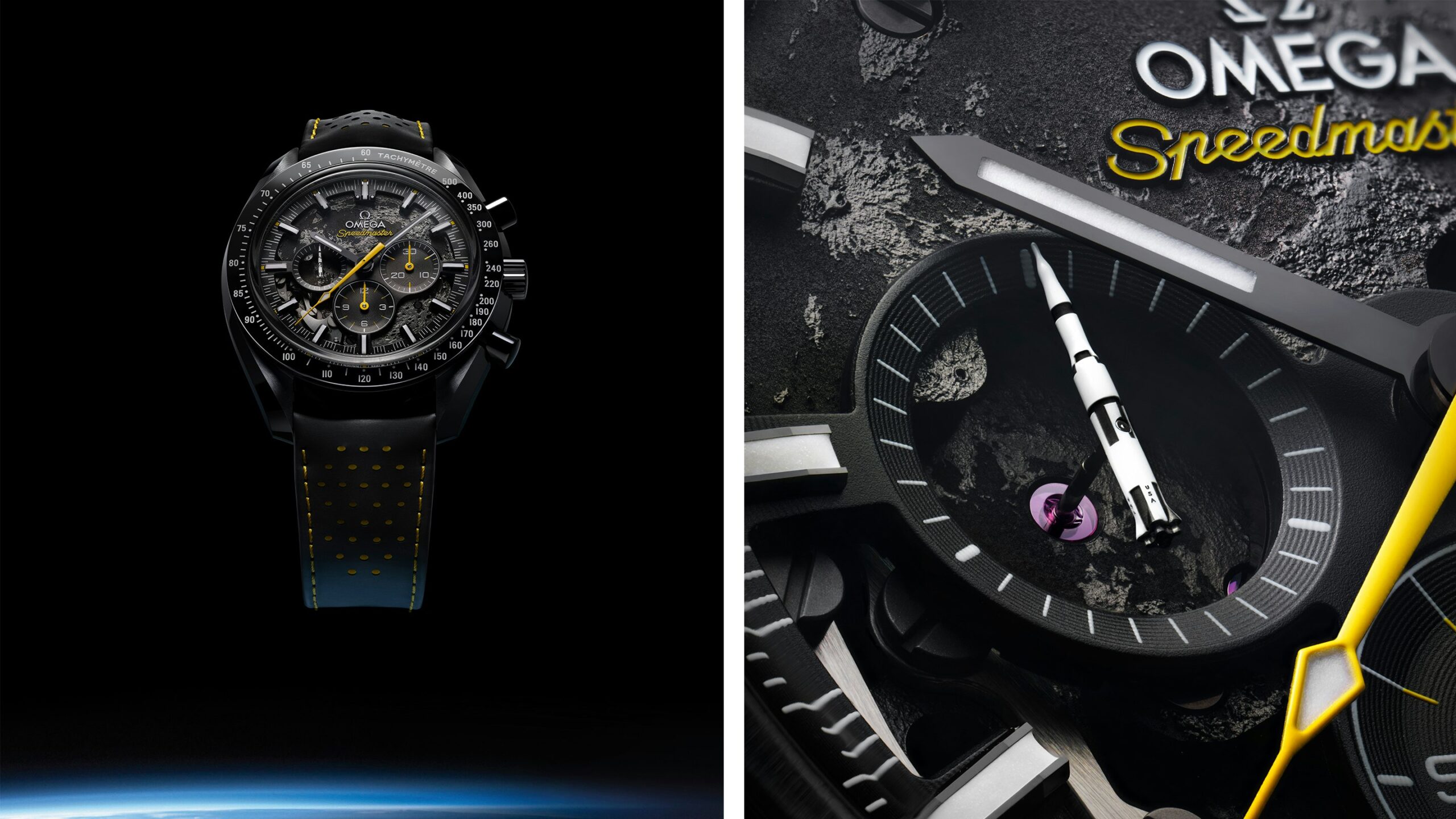 Introducing: The Omega Speedmaster Dark Side Of The Moon ‘Apollo 8’ Gets Serious Upgrades (Including A Rocket-Shaped Seconds Hand)