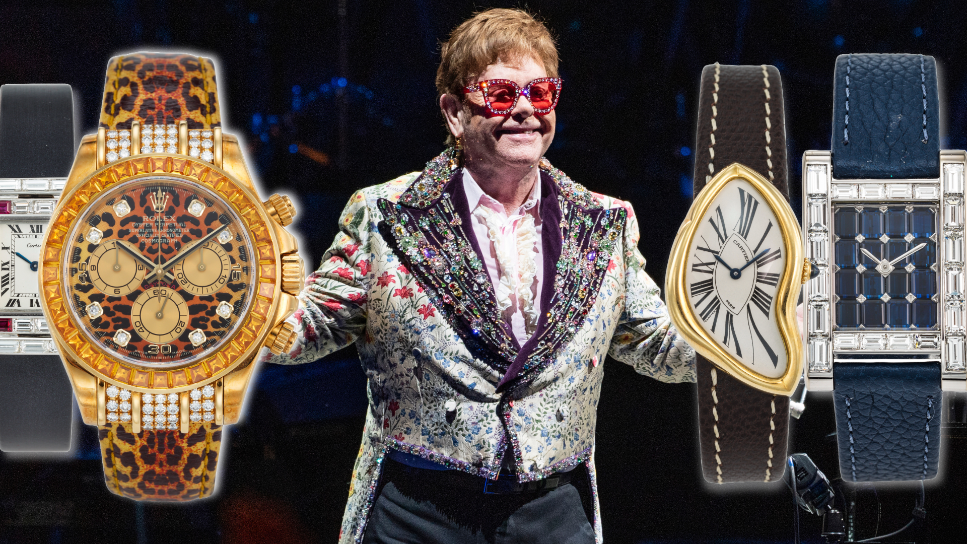 Auctions: Elton John’s Cartier Crash, Rolex Daytona Lead Sale Of Music Legend’s Eclectic Collection