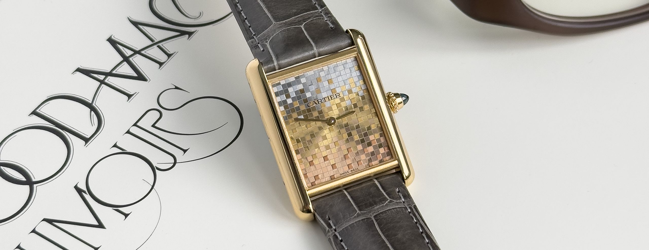 The Mosaic Dial Cartier Tank Brings All the Vibes