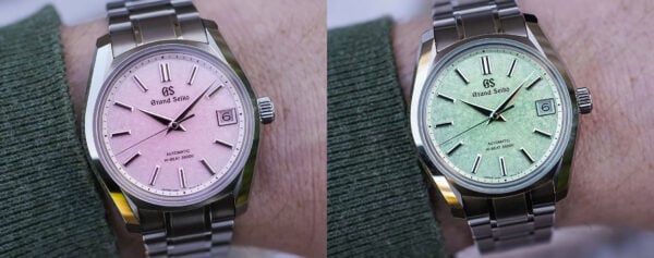 First Look – The Pink or Green, 38mm Grand Seiko 62GS Hi-Beat SBGH341 & SBGH343