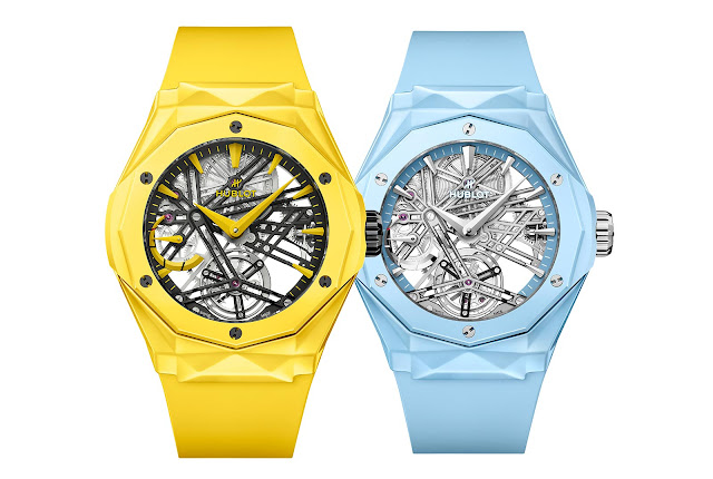 Hublot Classic Fusion Tourbillon Orlinski: yellow magic or sky blue?