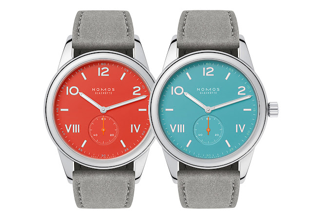 Nomos Glashütte introduces new Club Campus models in nonstop red and endless blue colours