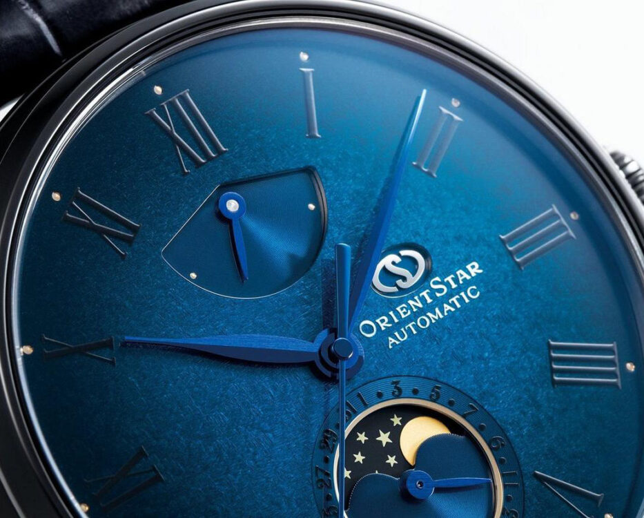 Constellation of Pleiades inspires Orient Star moon phase watch