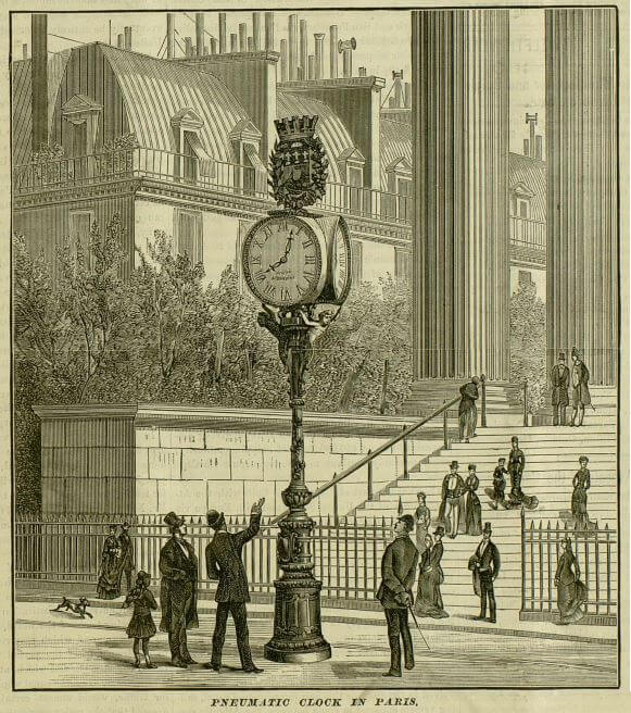 Pneumatic Clocks: Over 100 Years Ago, Paris had Thousands of Clocks Around the City Synchronized with Blasts of Compressed Air