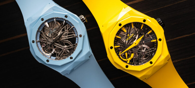 Hands-On: Hublot Classic Fusion Tourbillon Orlinski Yellow Magic And Blue Sky