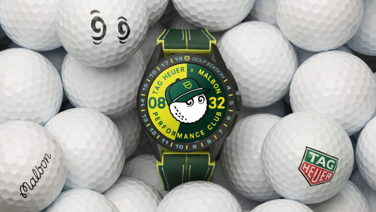 New Release: TAG Heuer Connected Calibre E4 45mm X Malbon Golf Edition Watch