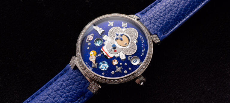 Hands-On Debut: Louis Vuitton Tambour Slim Vivienne Jumping Hours Sakura And Astronaut Watches