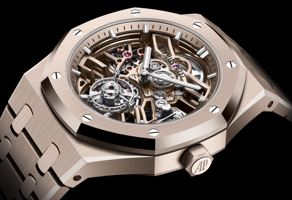 Sands of time flow for new dune gold Royal Oak Flying Tourbillon