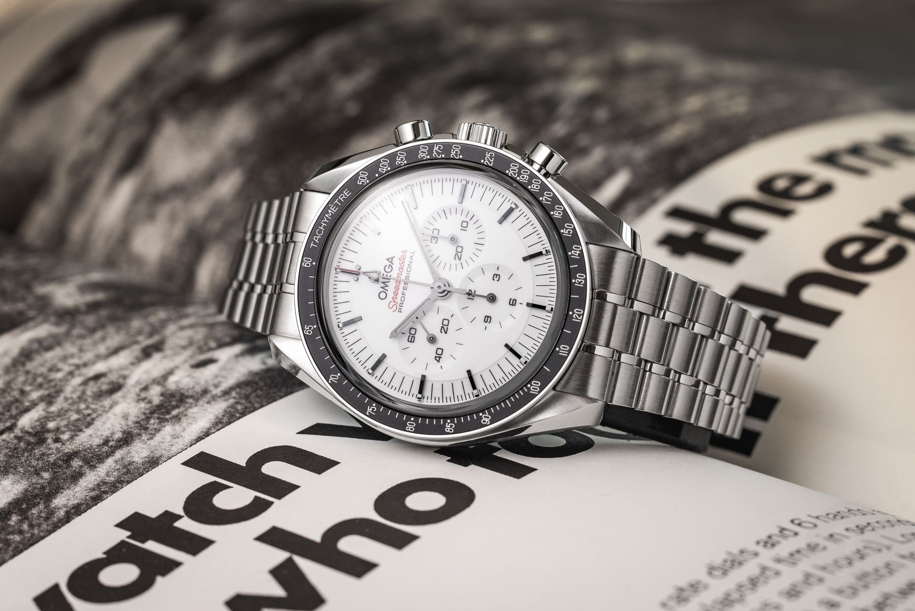 Hands-On With The White-Dial Omega Speedmaster “Daniel Craig”