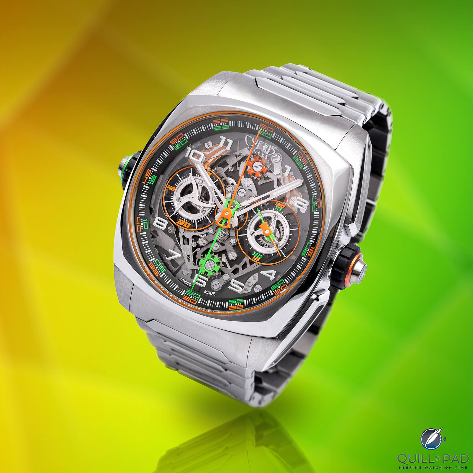 Cyrus Klepsys Dice Saffron Double Chronograph: Colorful and More Useful than a Rattrapante Chrono