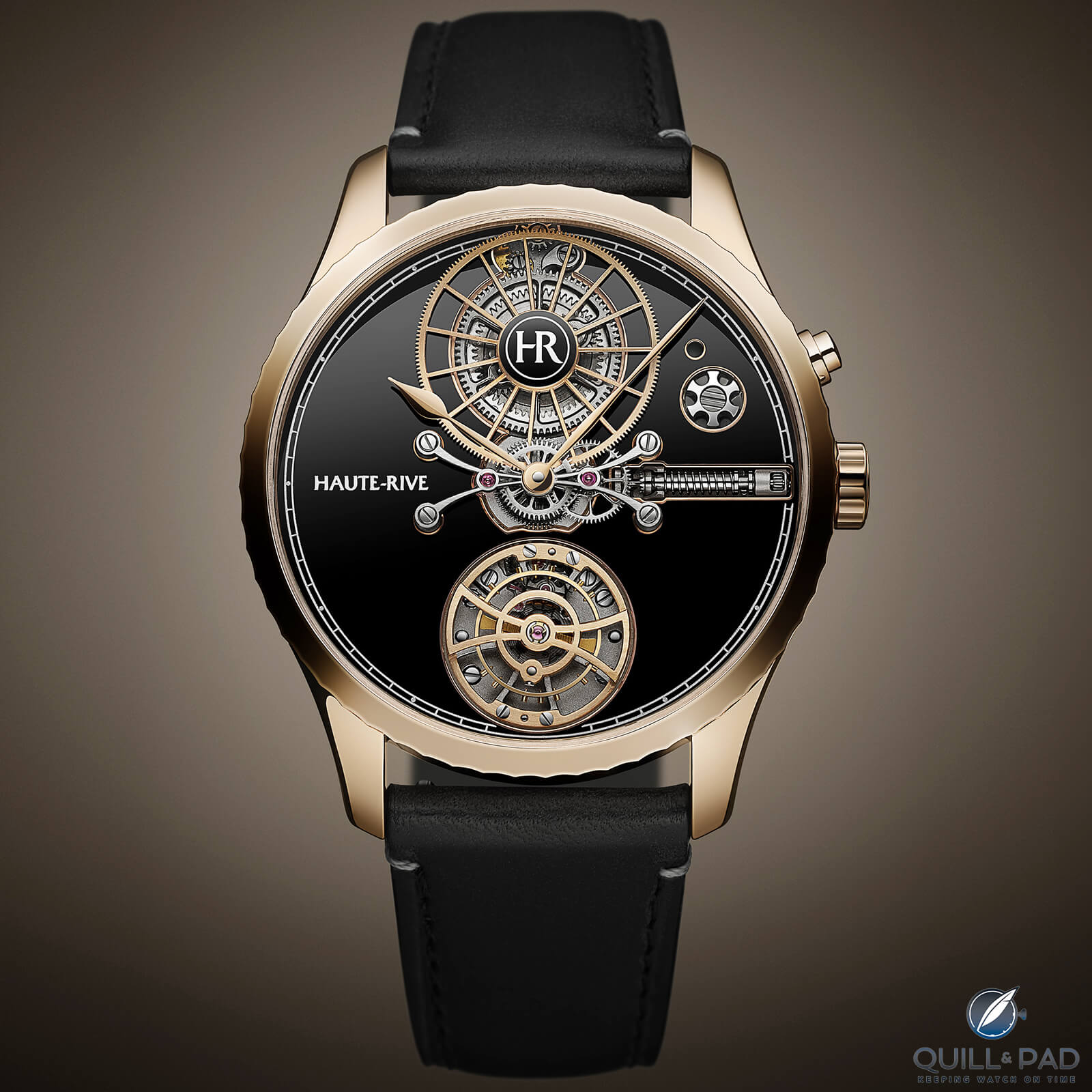 Haute-Rive Honoris I: Incredible 1,000-Hour / 41-Day Power Reserve plus a Flying Tourbillon in a Very Wearable Watch