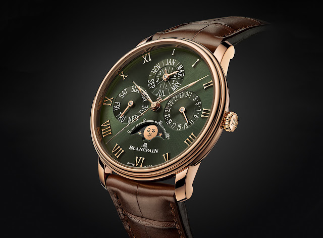 Blancpain releases Villeret Quantième Perpétuel with Green Dial for leap year