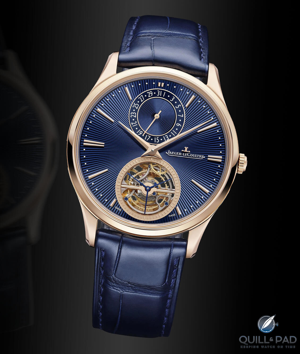 Jaeger-LeCoultre Blue Enamel Master Ultra Thin Tourbillon: Very Close to being the Perfect Tourbillon Watch
