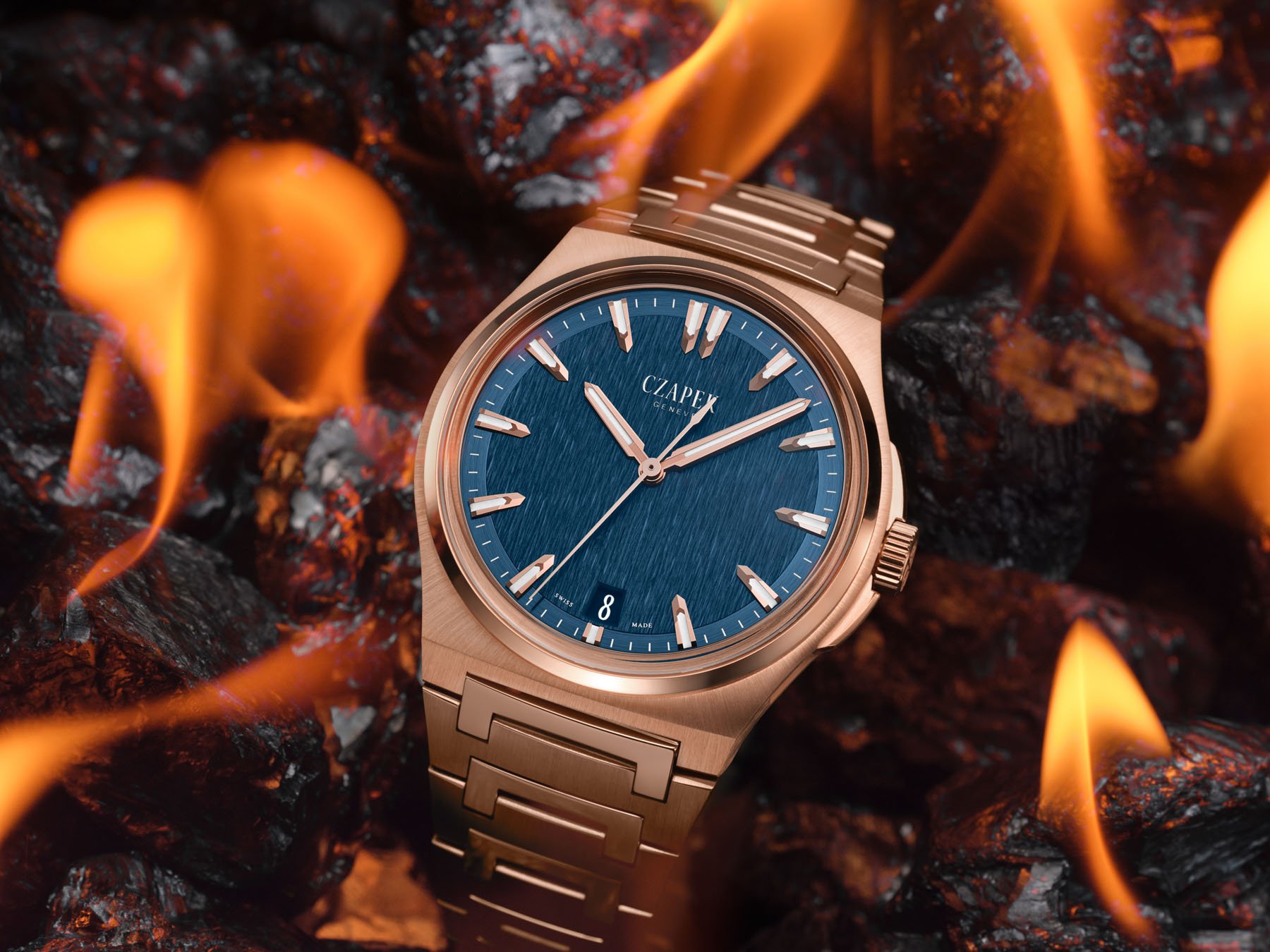 Introducing The Czapek Antarctique Mount Erebus In Both Rose And Yellow Gold