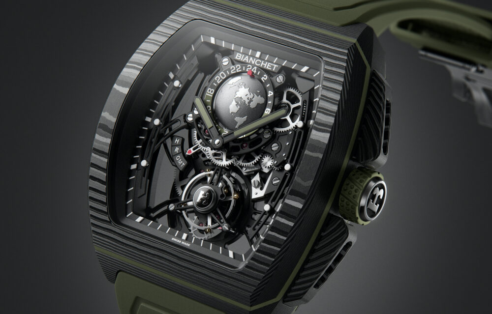 Bianchet follows on recent success with the launch of its sporty jet-setting Flying Tourbillon Sport GMT