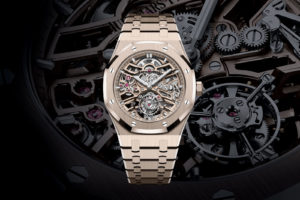 Audemars Piguet Introduces the Royal Oak Tourbillon Openworked “Sand Gold”