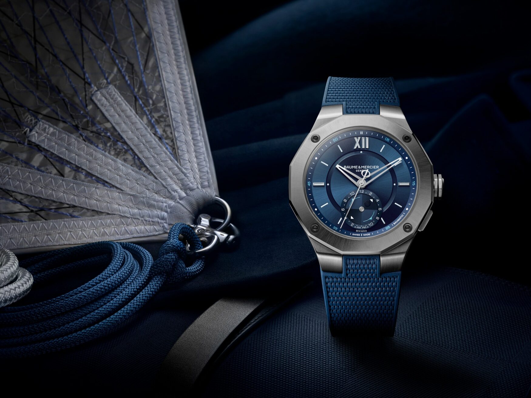 The Baume & Mercier Riviera Tideograph sets sail with an unusual complication