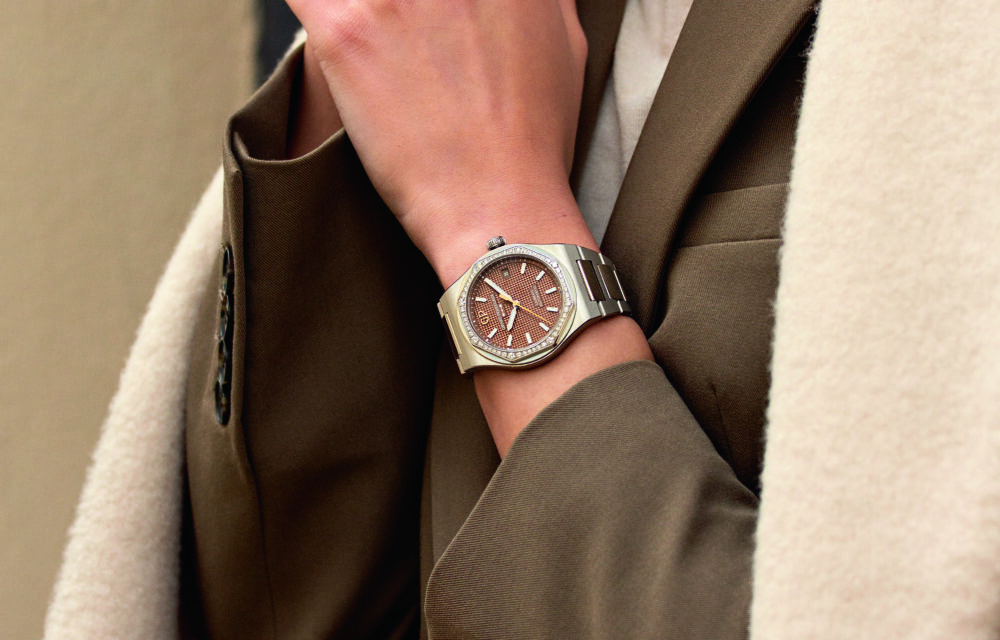 Girard-Perregaux adds diamonds to copper-dialled Laureato