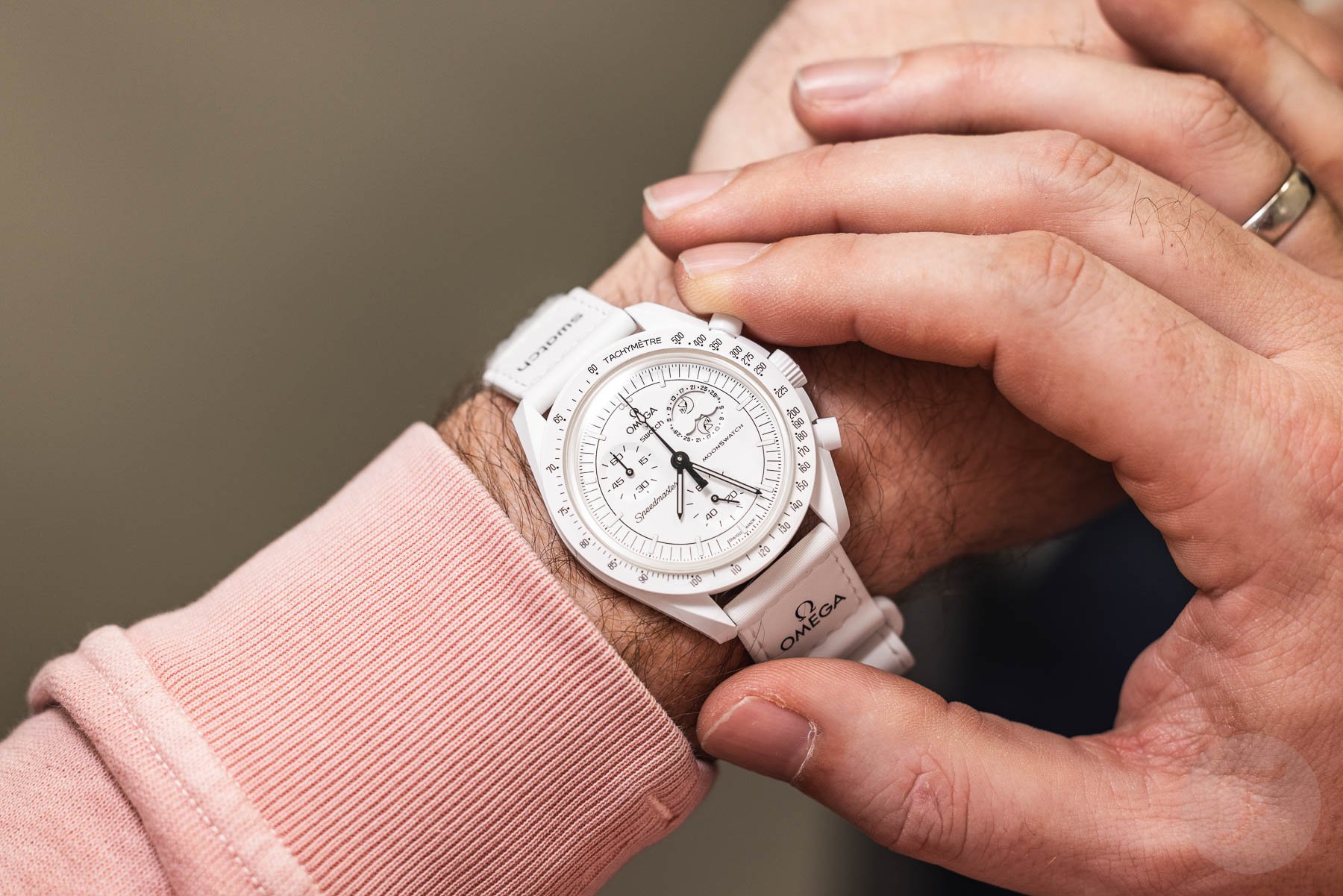 Hands-On With The New Omega × Swatch Speedmaster MoonSwatch Misson To The Moonphase