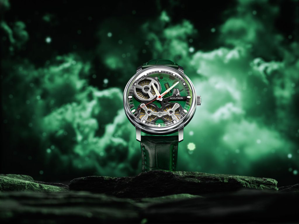 Accutron Unveils New Electrostatic-Powered Spaceview 2020 In Green