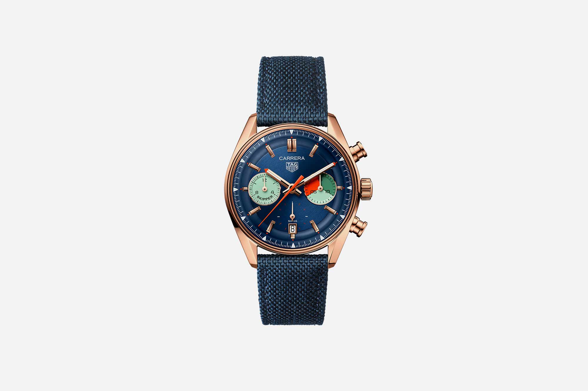 TAG Heuer Introduces a Gold Version of the Skipper Carrera